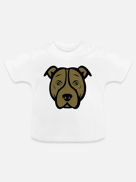 dog - Baby Bio-T-Shirt mit Rundhals - Weiß