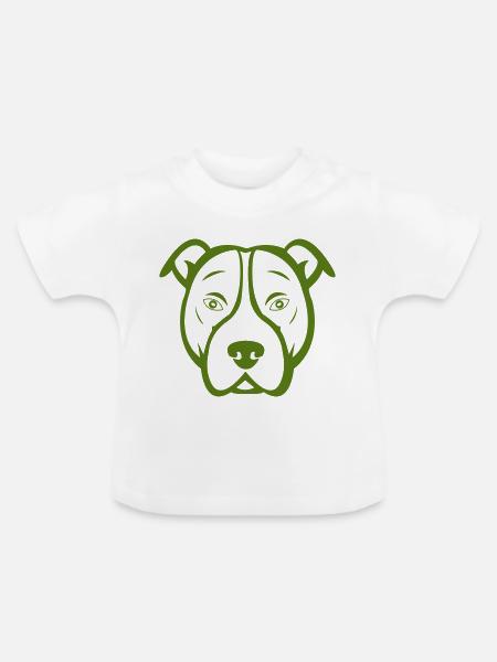 dog - Baby Bio-T-Shirt mit Rundhals - Weiß