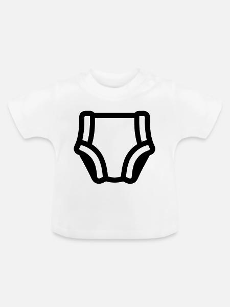 Schicht - Baby Bio-T-Shirt mit Rundhals - Weiß