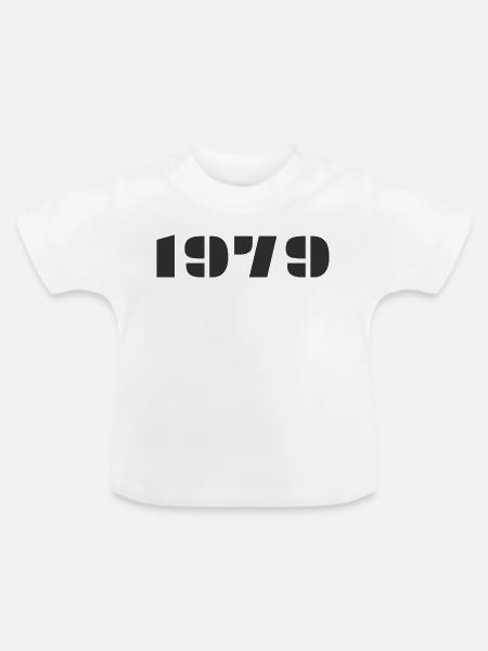 1979 - Baby Bio-T-Shirt mit Rundhals - Weiß