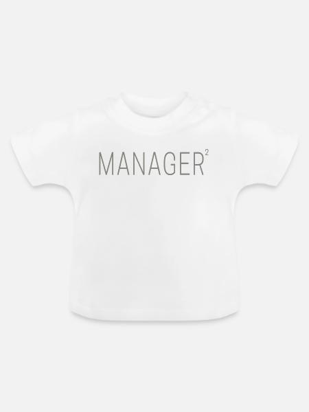 Manager CEO und Chefs für Selbstständige - Baby Bio-T-Shirt mit Rundhals - Weiß