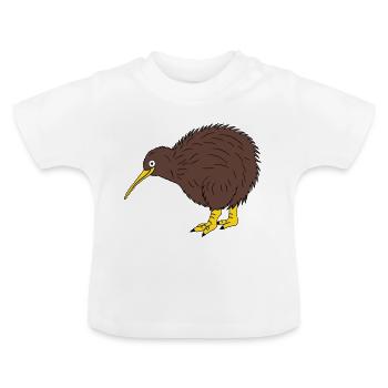Kiwi - Baby Bio-T-Shirt mit Rundhals - Weiß - Vorne