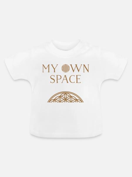 Space 28 - Baby Bio-T-Shirt mit Rundhals - Weiß