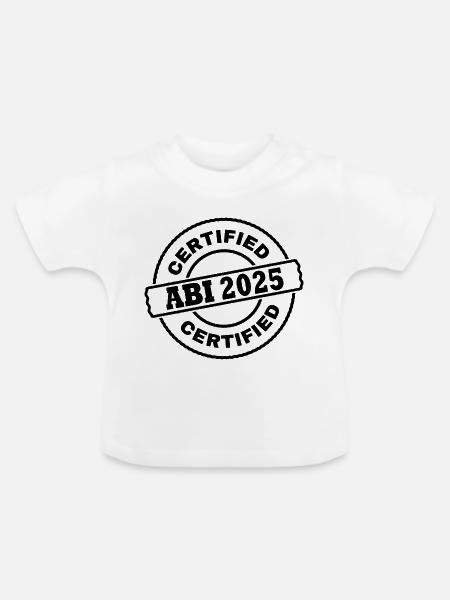 Abi 2025 - Baby Bio-T-Shirt mit Rundhals - Weiß