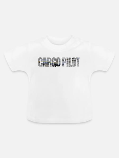 Cargo pilot An-225 - Baby Bio-T-Shirt mit Rundhals - Weiß
