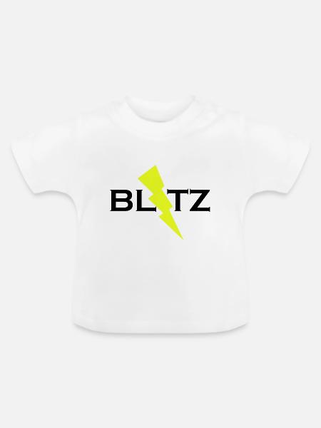 BLITZ - Baby Bio-T-Shirt mit Rundhals - Weiß