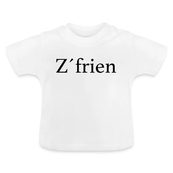 Satisfaction Satisfaite Z'frien - T-shirt bio col rond Bébé - blanc - Devant