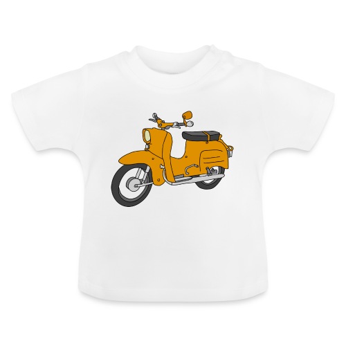 Schwalbe (saharabraun) - Baby Bio-T-Shirt mit Rundhals