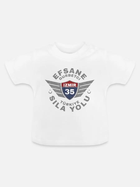 Izmir - Baby Bio-T-Shirt mit Rundhals - Weiß