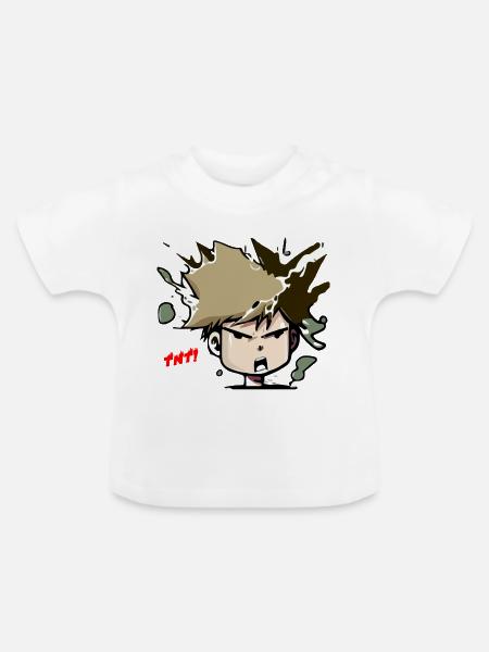 TNT - Baby Bio-T-Shirt mit Rundhals - Weiß