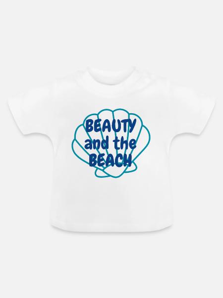 BEAUTY - Baby Bio-T-Shirt mit Rundhals - Weiß