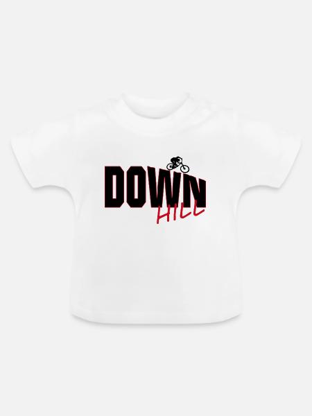 Downhill - Baby Bio-T-Shirt mit Rundhals - Weiß