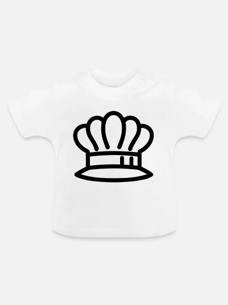 Küchenchef - Baby Bio-T-Shirt mit Rundhals - Weiß