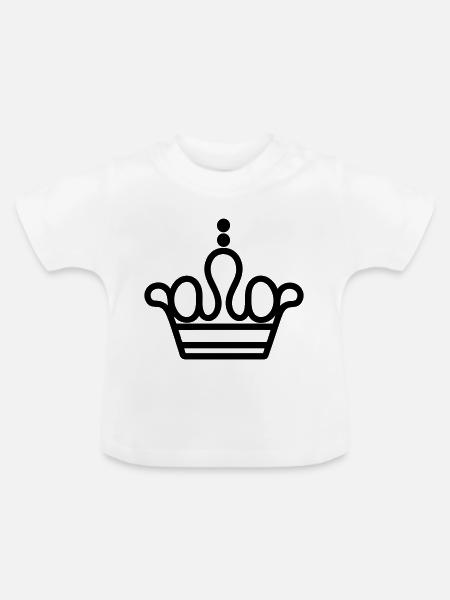 Diadem - Baby Bio-T-Shirt mit Rundhals - Weiß
