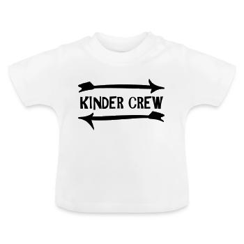 Children crew - Baby Organic T-Shirt with Round Neck - white - Front