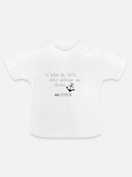 Anker - Baby Bio-T-Shirt mit Rundhals - Weiß
