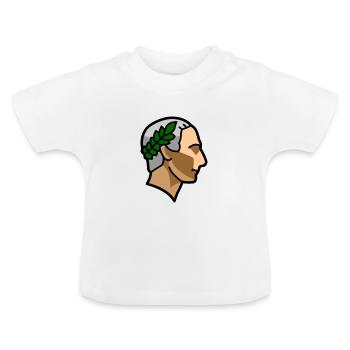 Aléatoire 012 César - T-shirt bio col rond Bébé - blanc - Devant