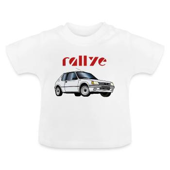 1 3 rallye 88 89 Blanc Meije - T-shirt bio col rond Bébé - blanc - Devant