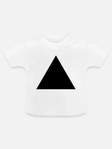 triangle - Baby Bio-T-Shirt mit Rundhals - Weiß