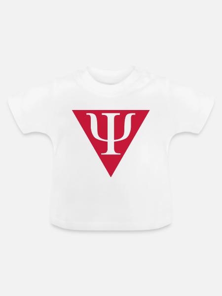 PSY__V002 - Baby Bio-T-Shirt mit Rundhals - Weiß
