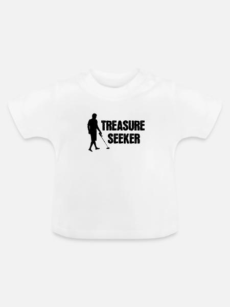 Treasure seeker - Baby Bio-T-Shirt mit Rundhals - Weiß