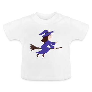 Hexe - Baby Bio-T-Shirt mit Rundhals - Weiß - Vorne