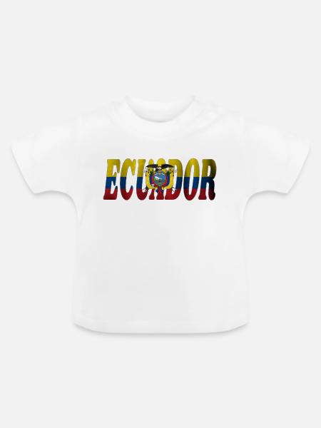 Ecuador - Baby Bio-T-Shirt mit Rundhals - Weiß