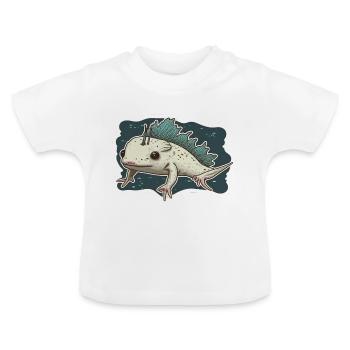 Axolotl - Baby Bio-T-Shirt mit Rundhals - Weiß - Vorne