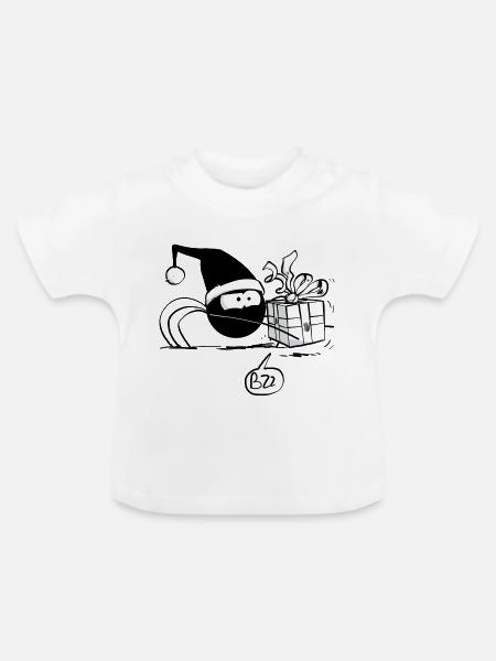 Beth die Spinne - Das Weihnachtsgeschenk - Baby Bio-T-Shirt mit Rundhals - Weiß