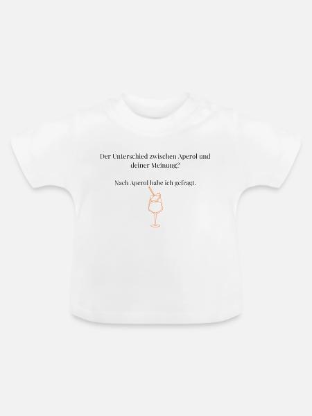 Der Unterschied - Baby Bio-T-Shirt mit Rundhals - Weiß