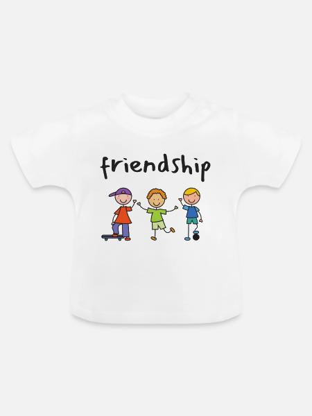 Zurück zur Schule - Baby Bio-T-Shirt mit Rundhals - Weiß