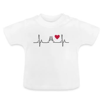 Köln - Baby Bio-T-Shirt mit Rundhals - Weiß - Vorne
