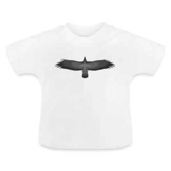 Geier, Adler, Bussard und Falke - Vogel - Geschenk - Baby Bio-T-Shirt mit Rundhals - Weiß - Vorne