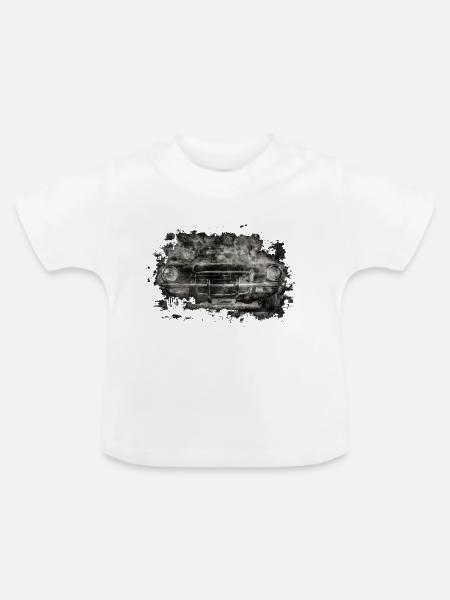 Camaro - Baby Bio-T-Shirt mit Rundhals - Weiß