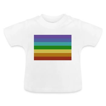 Pace flag - Baby Organic T-Shirt with Round Neck - white - Front