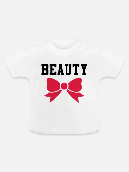 Schönheit - Baby Bio-T-Shirt mit Rundhals - Weiß