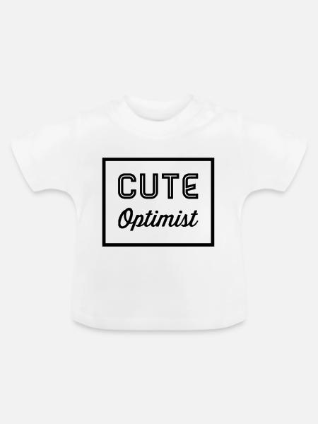 Enkel Geschenkidee - Baby Bio-T-Shirt mit Rundhals - Weiß