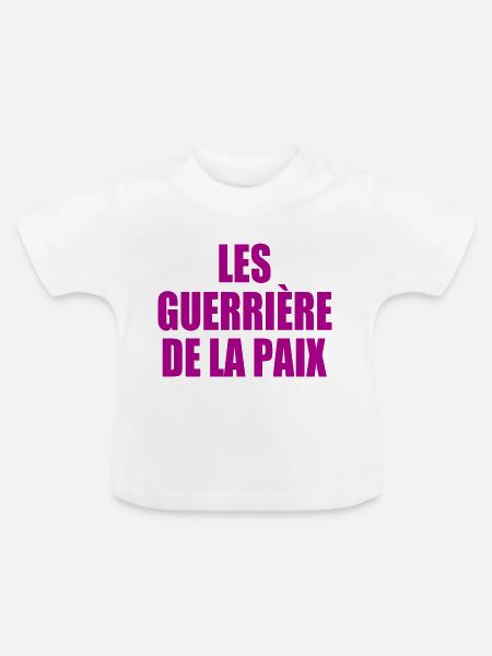 Die Krieger des Friedens - Baby Bio-T-Shirt mit Rundhals - Weiß