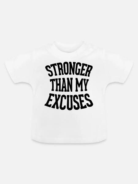 Strong - Baby Bio-T-Shirt mit Rundhals - Weiß