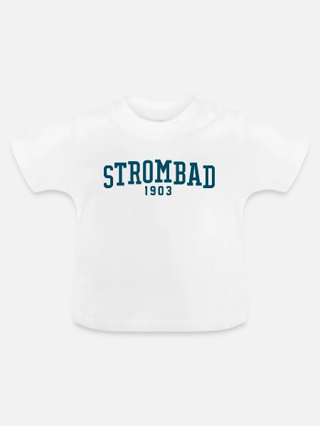 Strombad New College - Baby Bio-T-Shirt mit Rundhals - Weiß