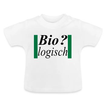 biologisch / Alles Bio - Baby Bio-T-Shirt mit Rundhals - Weiß - Vorne