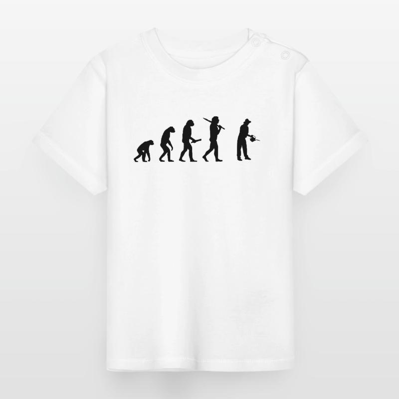 gaertner evolution développement de progrès T-shirt bio col rond Bébé