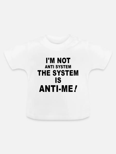 the system - Baby Bio-T-Shirt mit Rundhals - Weiß