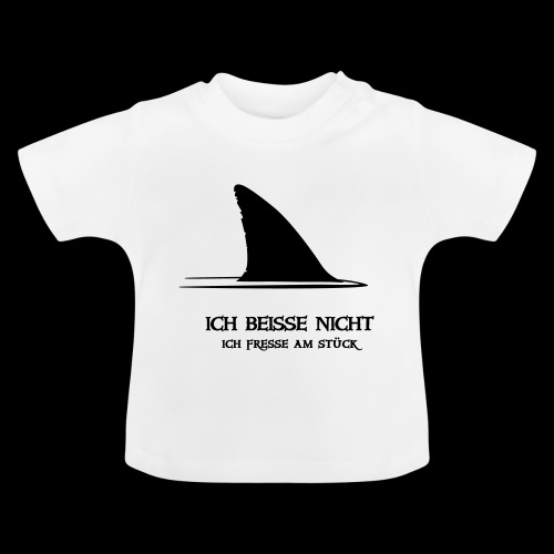 ~ ICH BEISSE NICHT ~ - Baby Bio-T-Shirt mit Rundhals