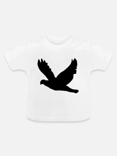 bird - Baby Bio-T-Shirt mit Rundhals - Weiß