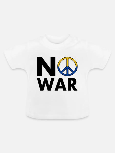 No war - Baby Bio-T-Shirt mit Rundhals - Weiß