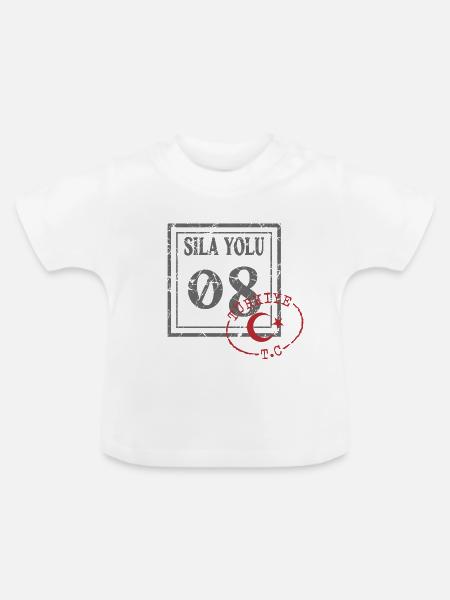 Artvin - Baby Bio-T-Shirt mit Rundhals - Weiß