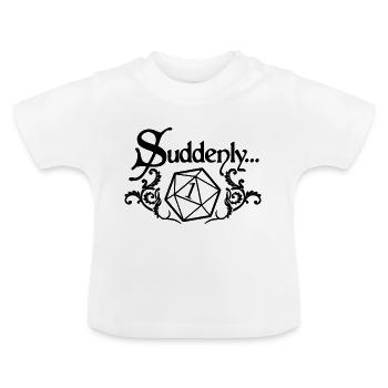 Plötzlich... RPG-SPIEL - Baby Bio-T-Shirt mit Rundhals - Weiß - Vorne