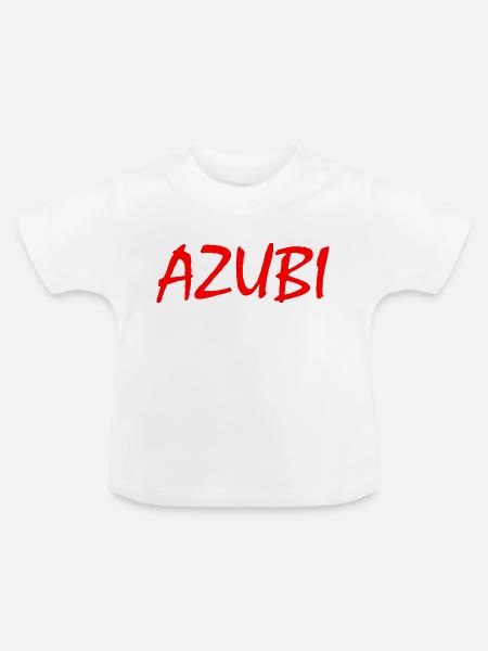 Azubi - Baby Bio-T-Shirt mit Rundhals - Weiß