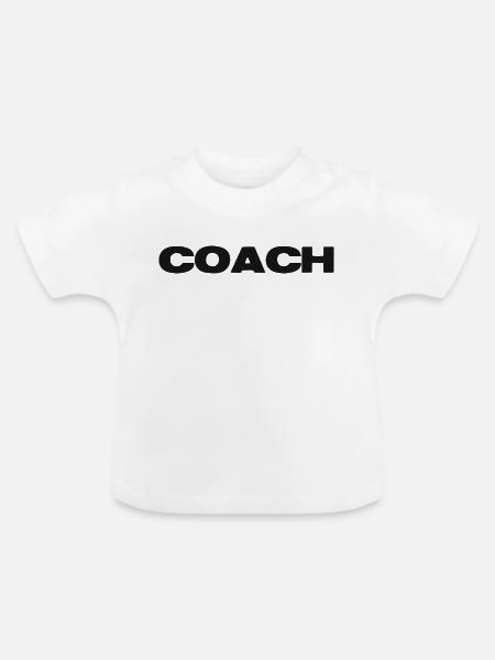 Coach Power - Baby Bio-T-Shirt mit Rundhals - Weiß